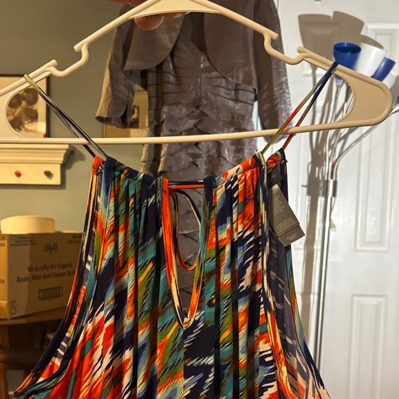 Bisou Bisou Multicolor Zigzag Maxi Dress - Picture 4 of 16